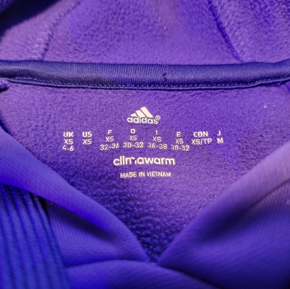 Purple Adidas pullover hoodie - Picture 2 of 3